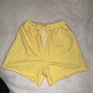 Forever 21 yellow drawstring  shorts